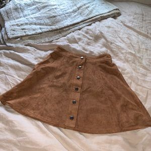 Suede Skirt